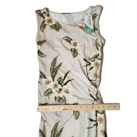 Women's Large Tall Floral Tencel Dress NWT - Picture 4 of 13